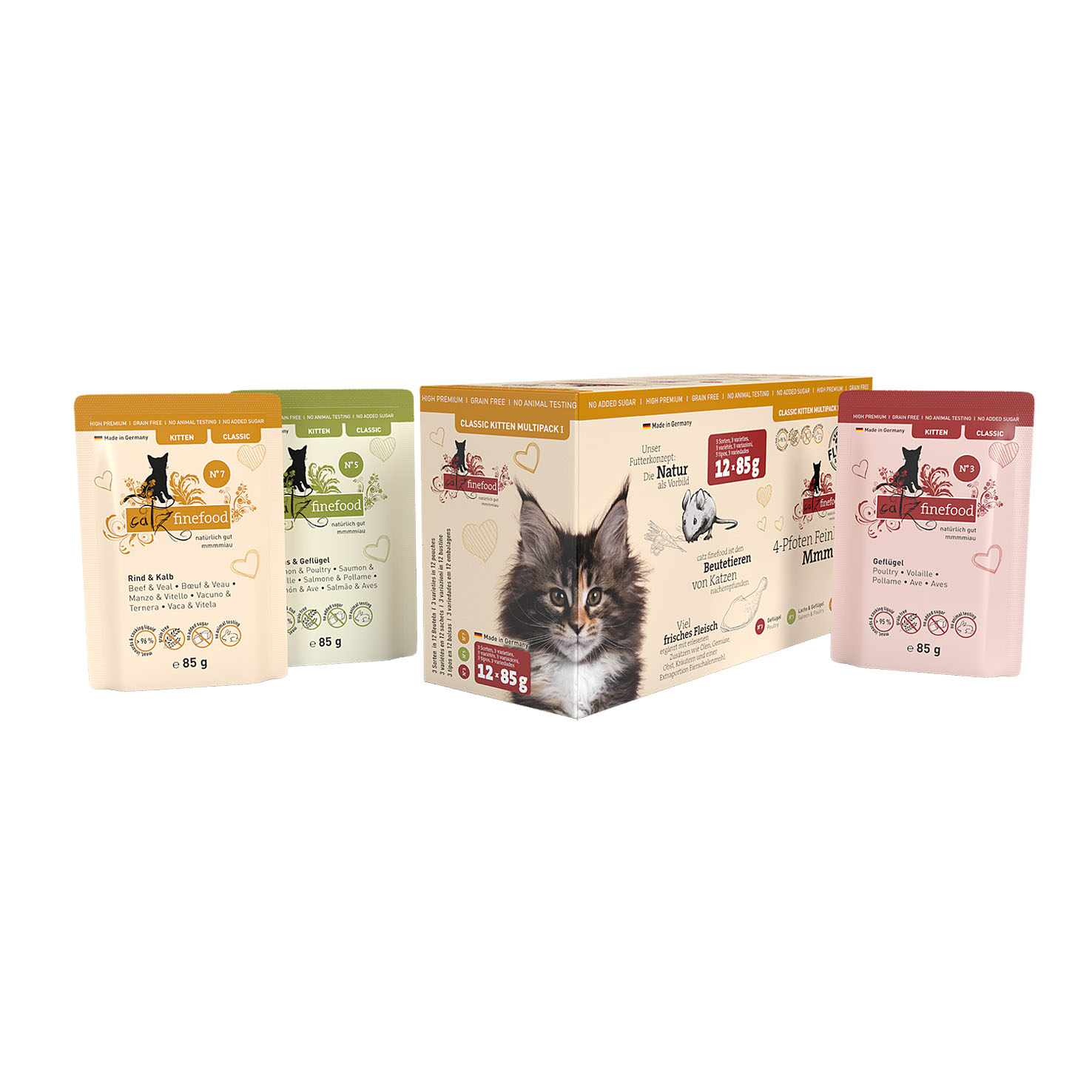 Catz finefood Kitten I Multipack, 12x85g