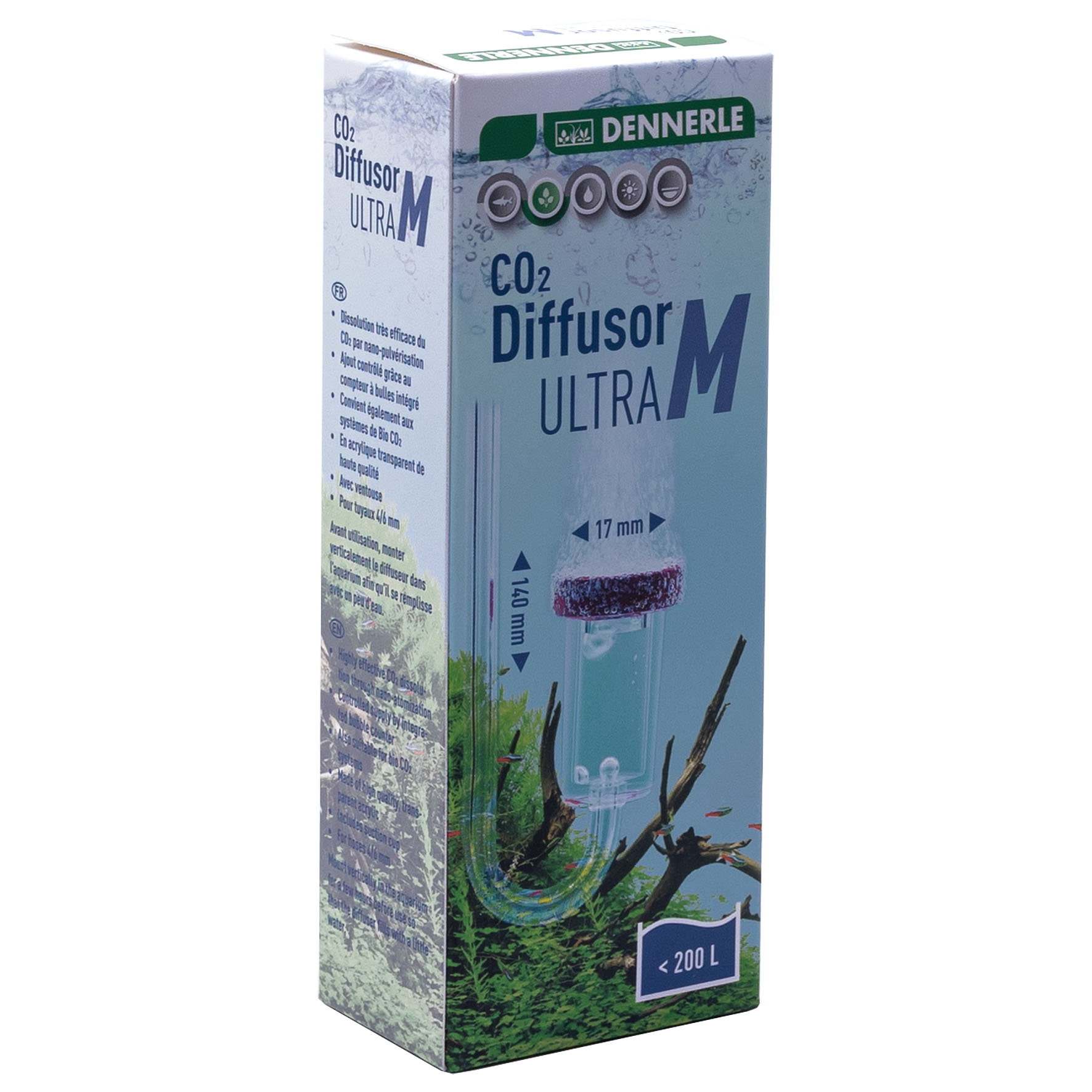 Dennerle CO2 Diffusor Ultra M, 140x17mm, bis 200l