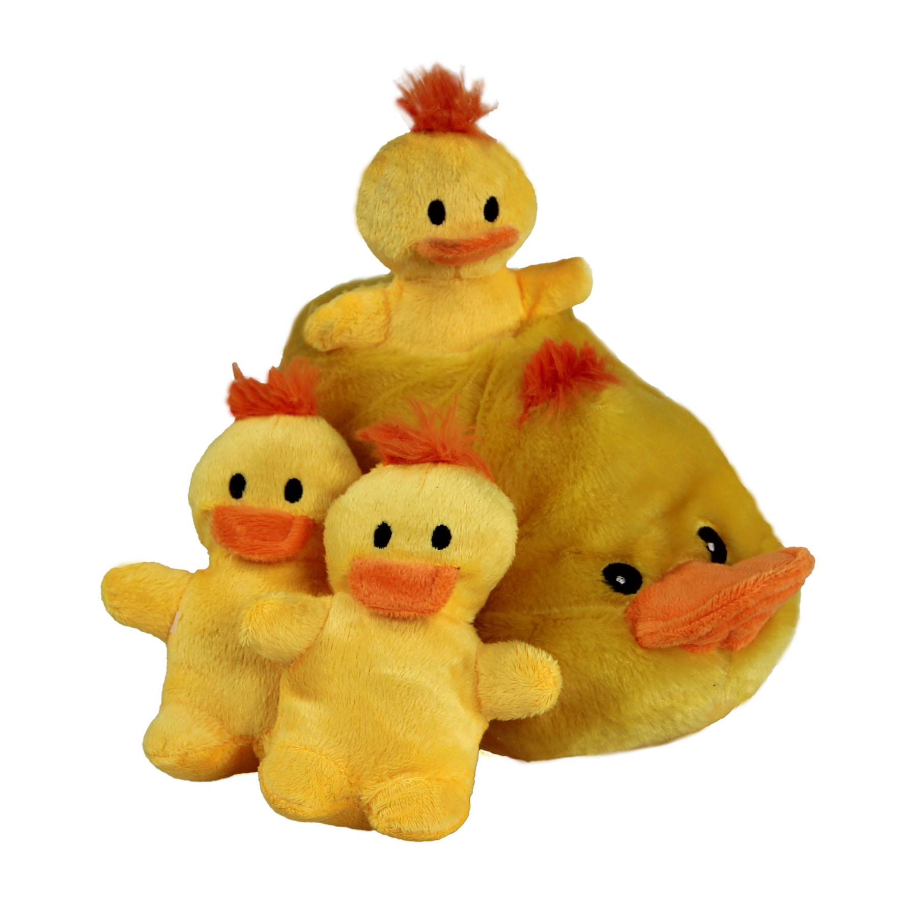 swisspet chaussure de canard en peluche, avec couineur, jaune, 24x12x11cm