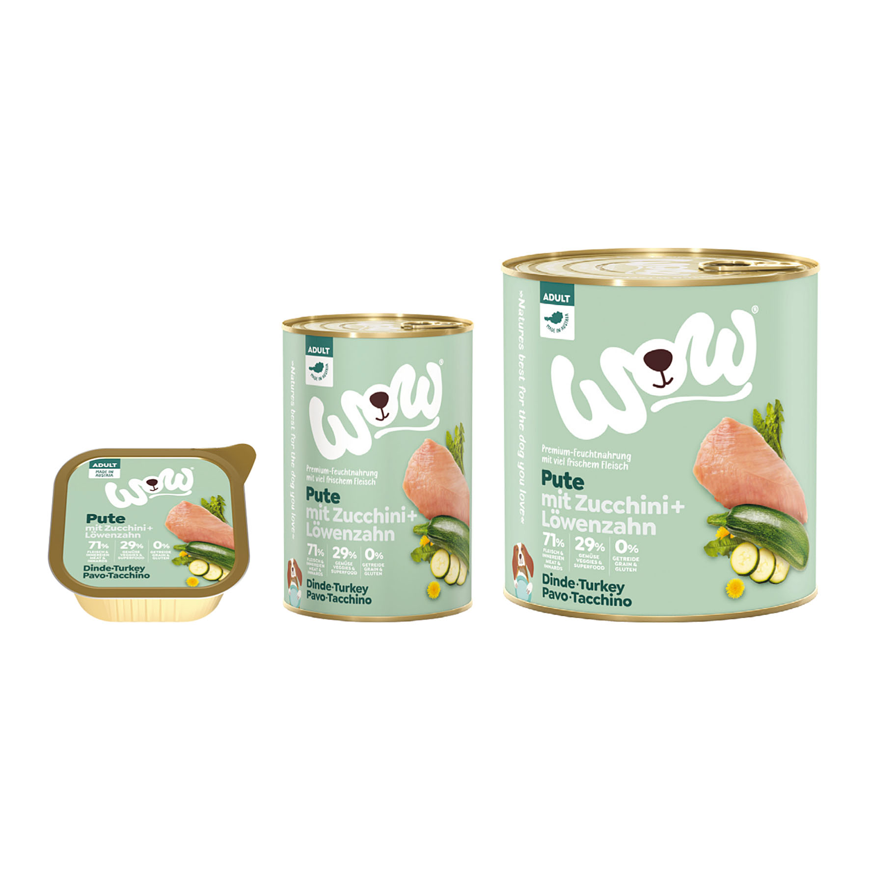 WOW Adult Pute mit Zucchini
