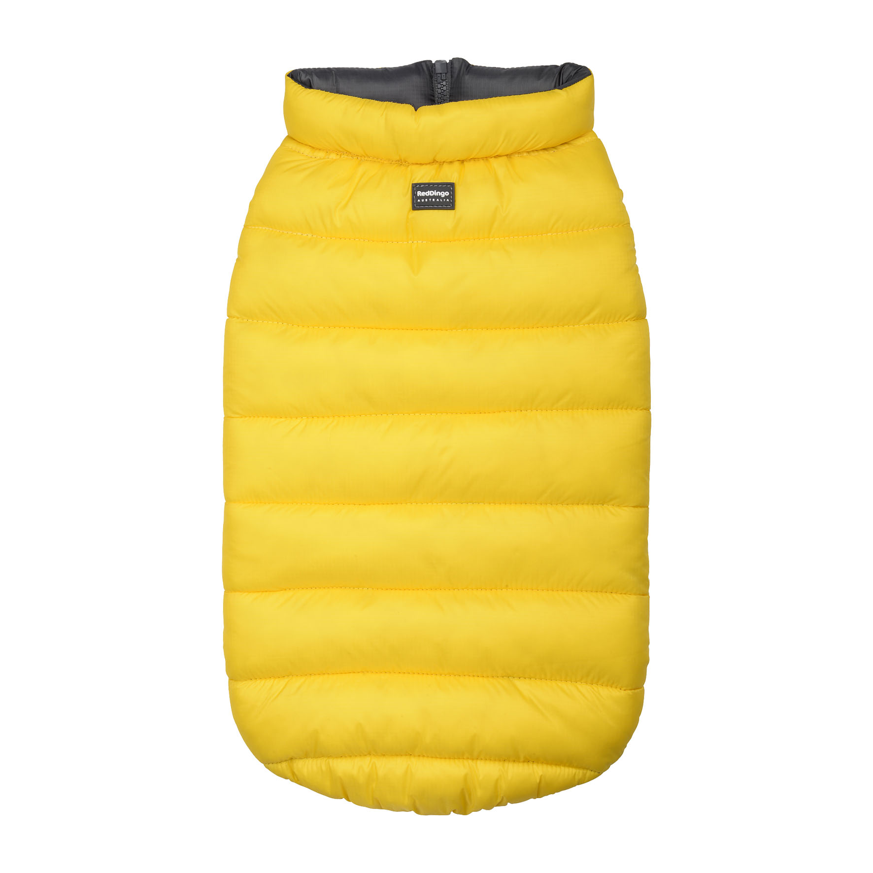 RedDingo Pufferjacke Gelb/Grau 65cm