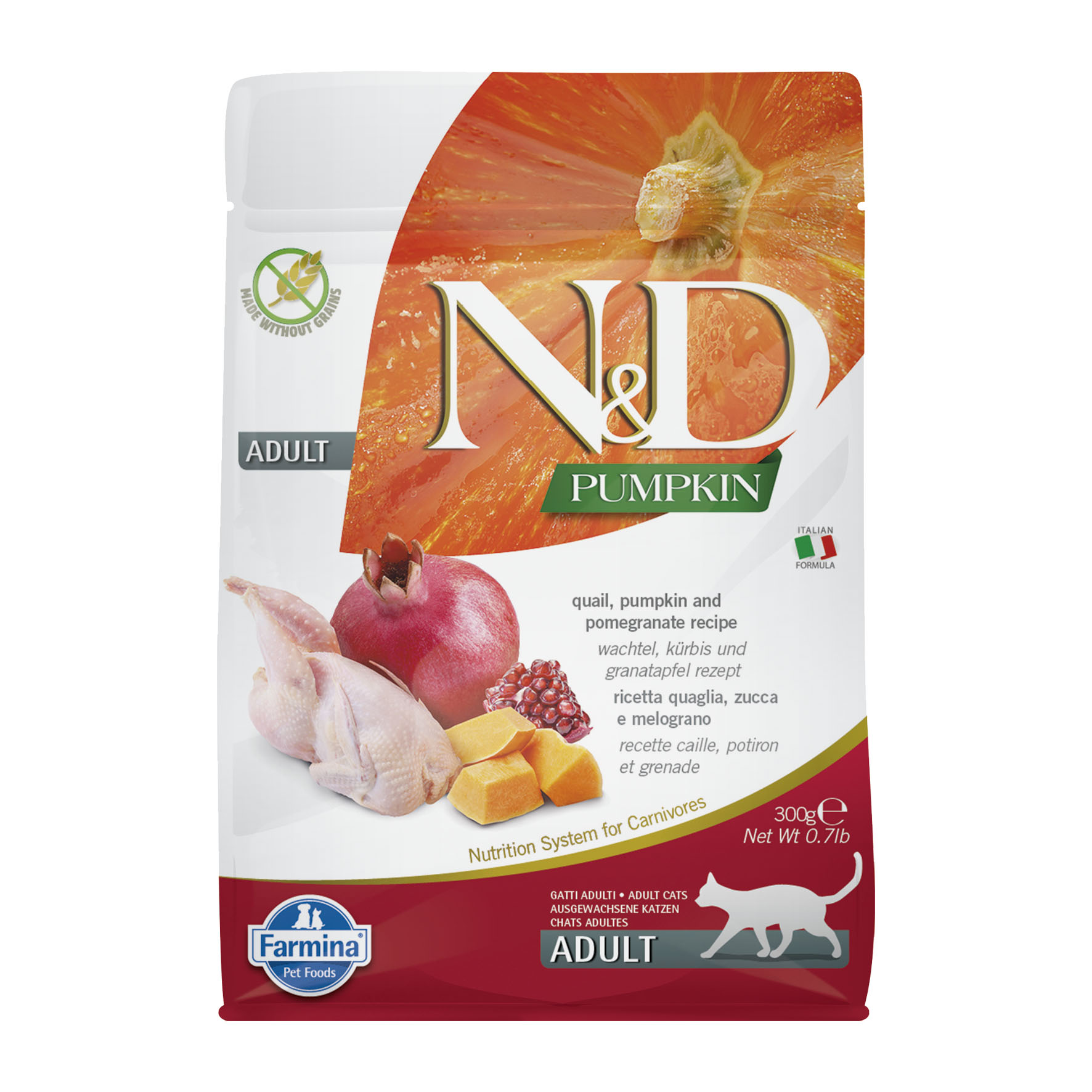 Farmina Cat Pumpkin Adult Wachtel, Kürbis & Granatapfel