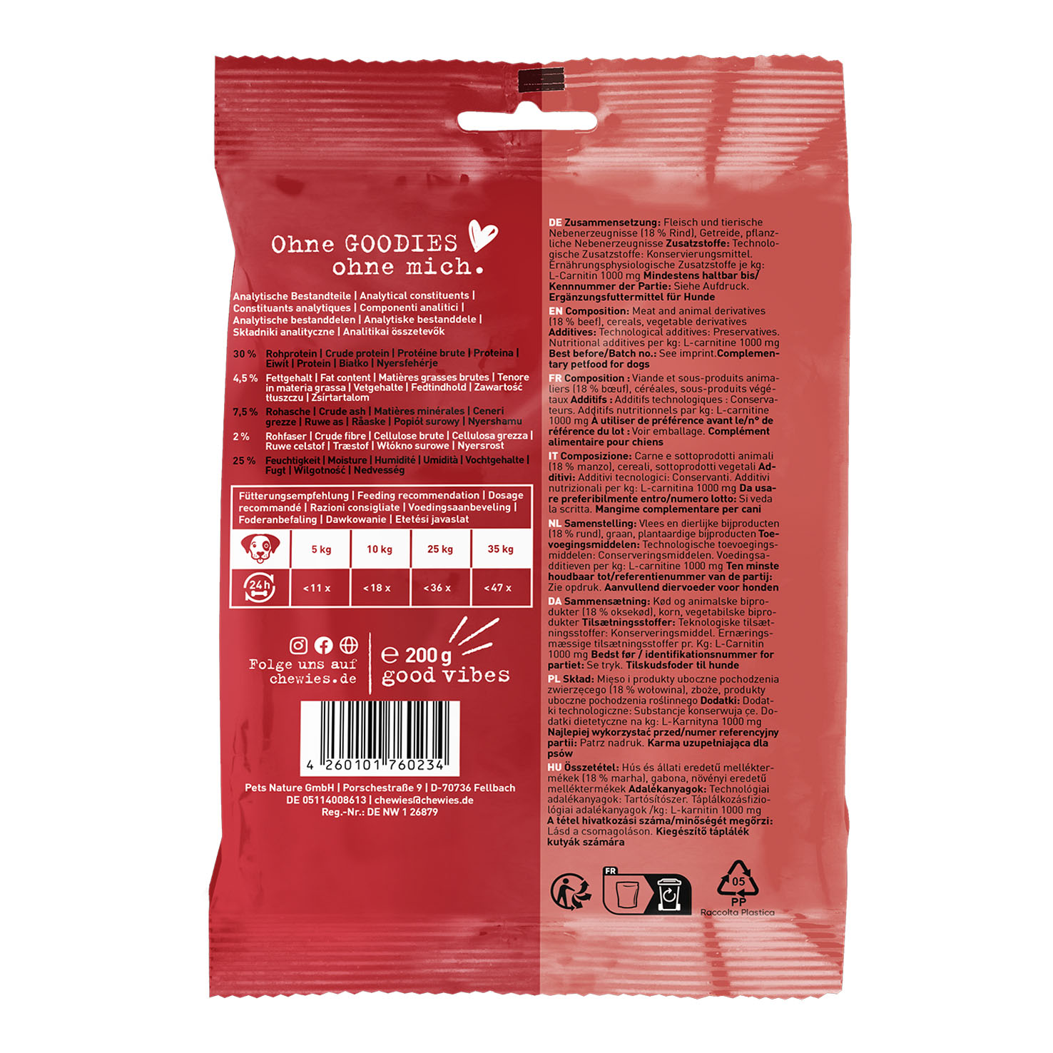 Chewies jarret de boeuf, 200g