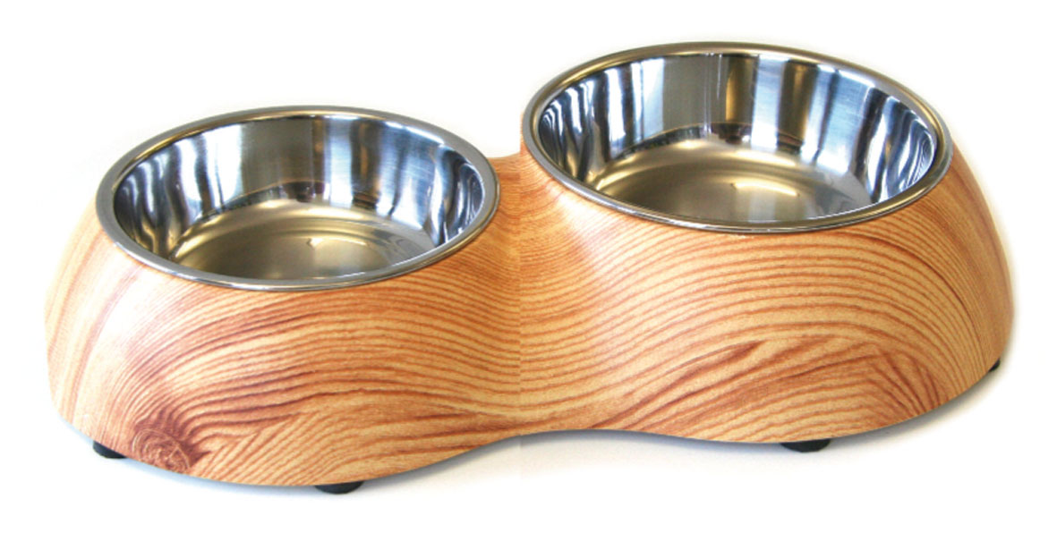 swisspet Melamin Doppelnapf, M & L: 350ml & 700ml