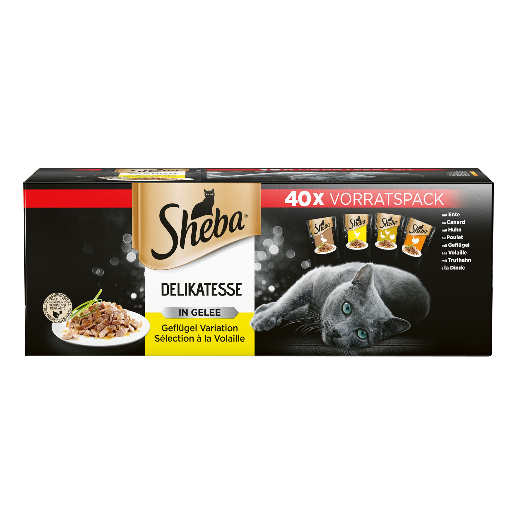 Sheba Delikatessen Geflügel 40x85g