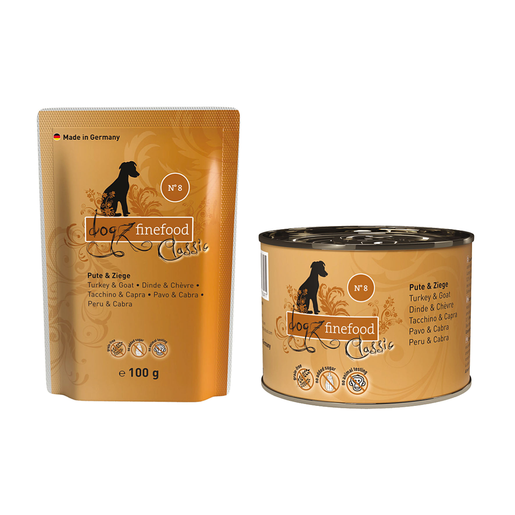 Dogz Finefood No 8 mit Truthahn & Ziege