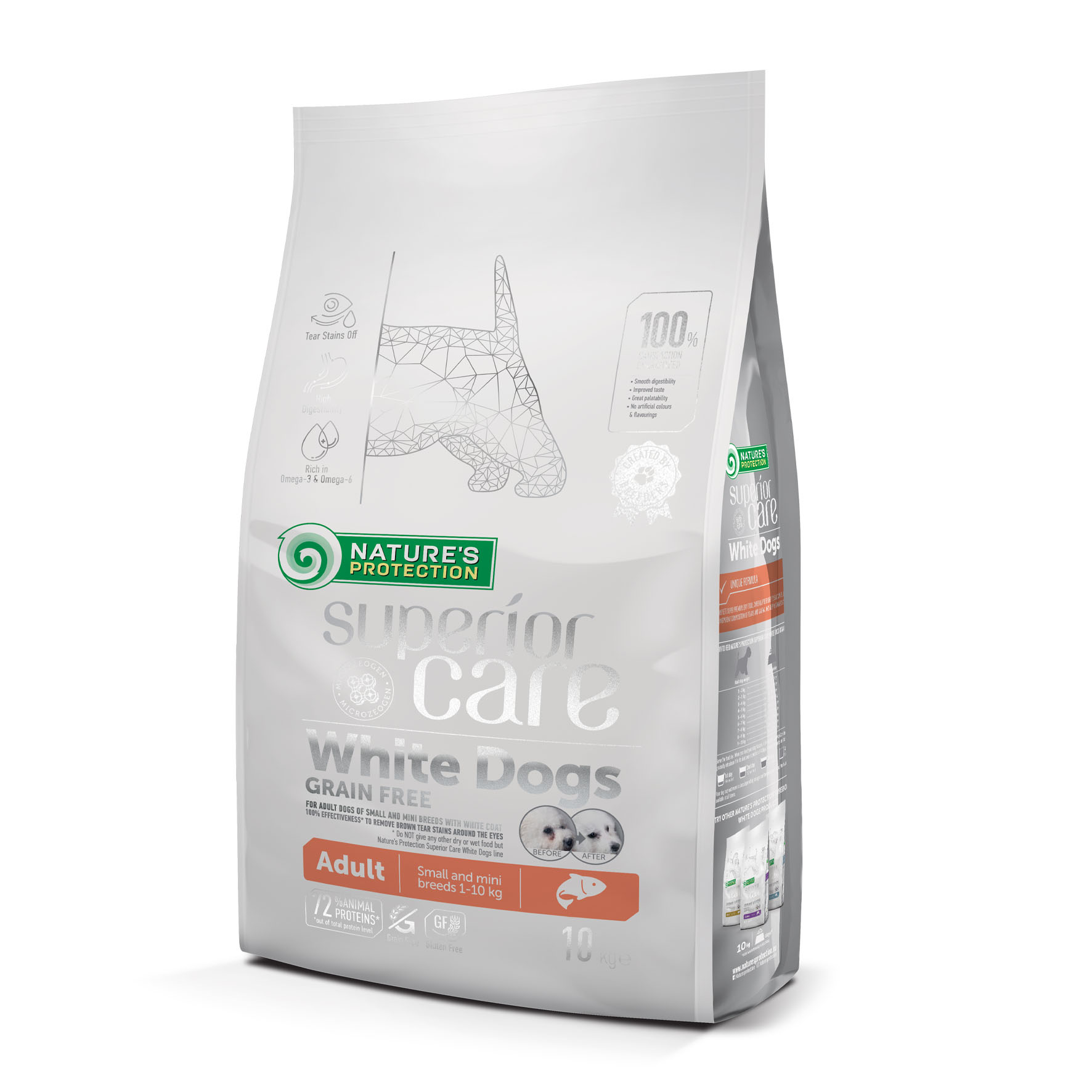 Superior Care White Dogs, Small & Mini, Lachs 10kg