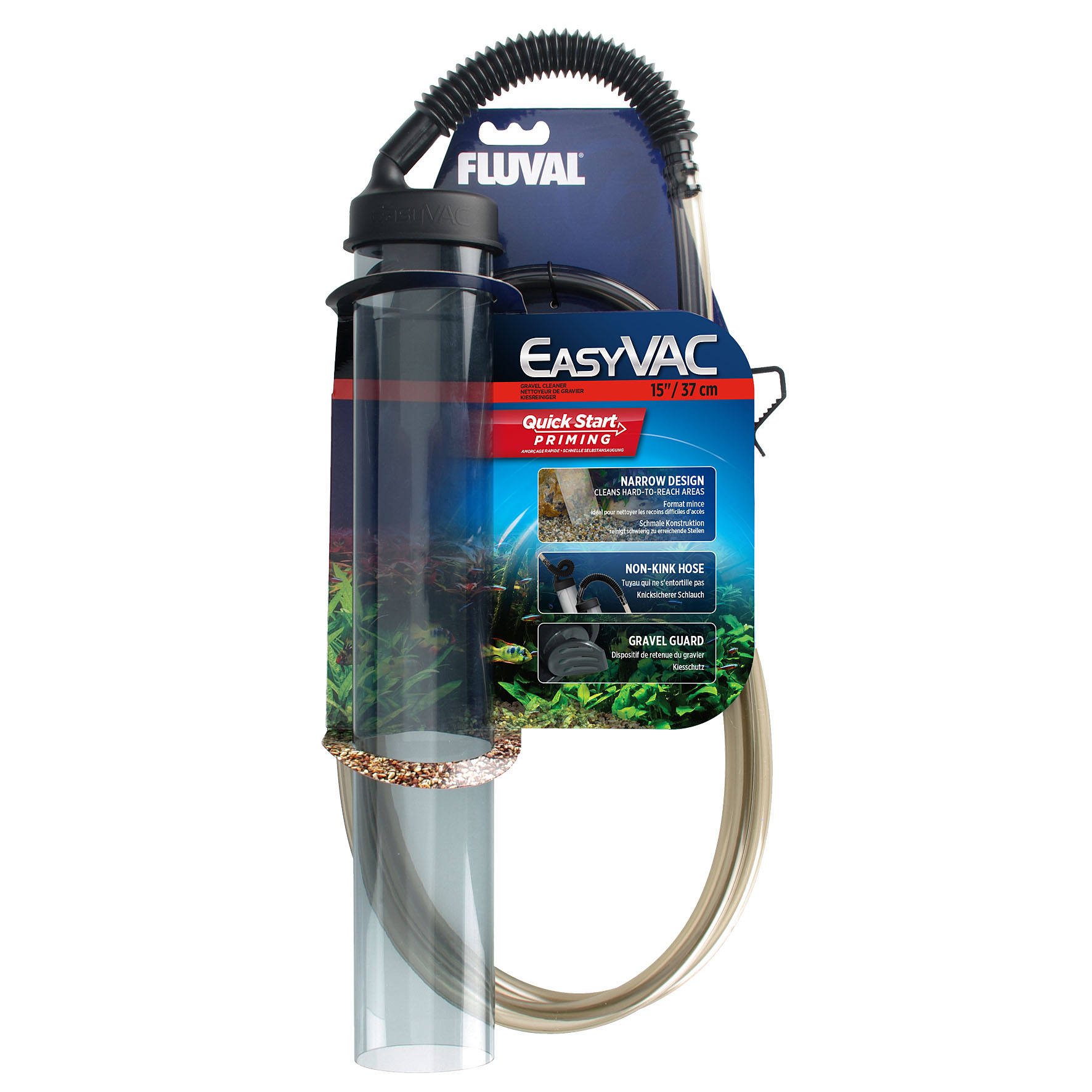 Aspirateur de vase Fluval Easy Clean M: 6,5 x 3,5 cm Longueur du tuyau: 38 cm