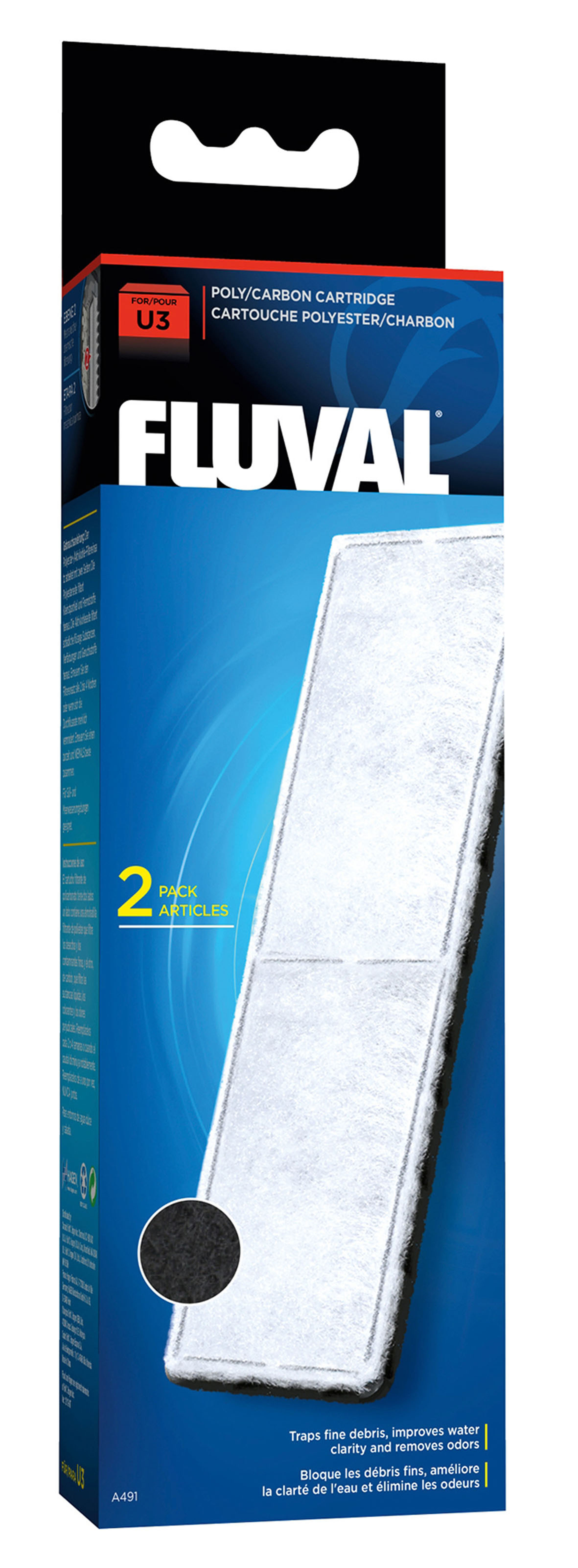Fluval poly carbon actif U