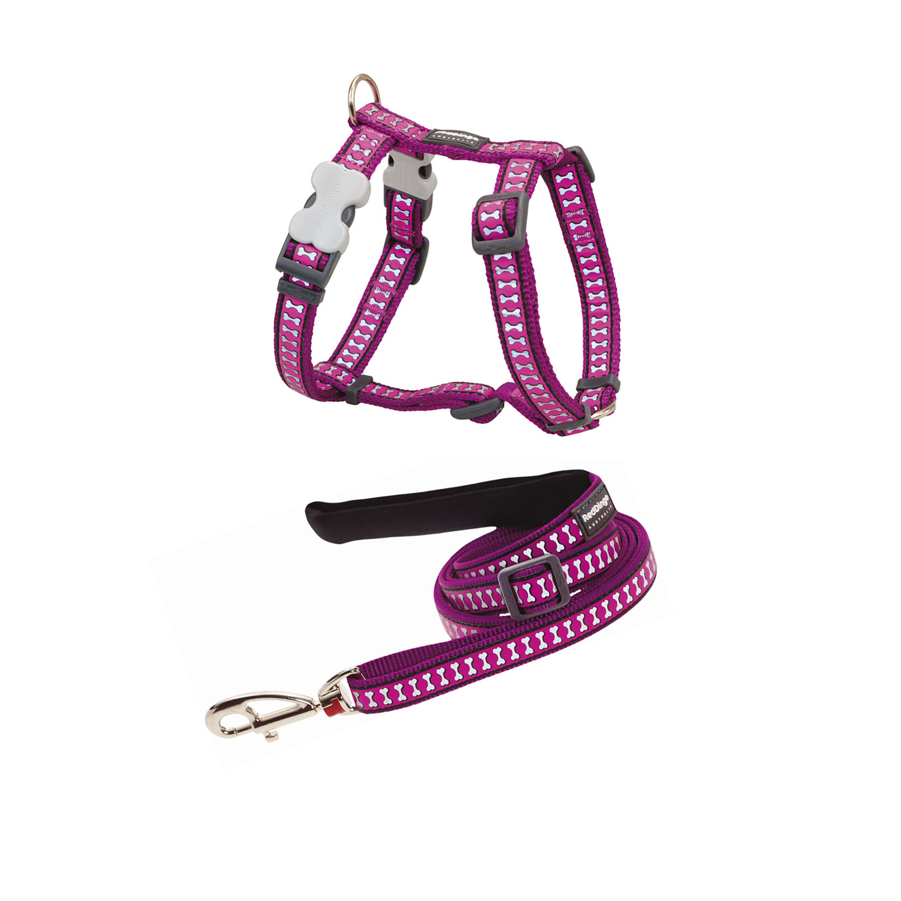 RedDingo Geschirr Reflective Bones