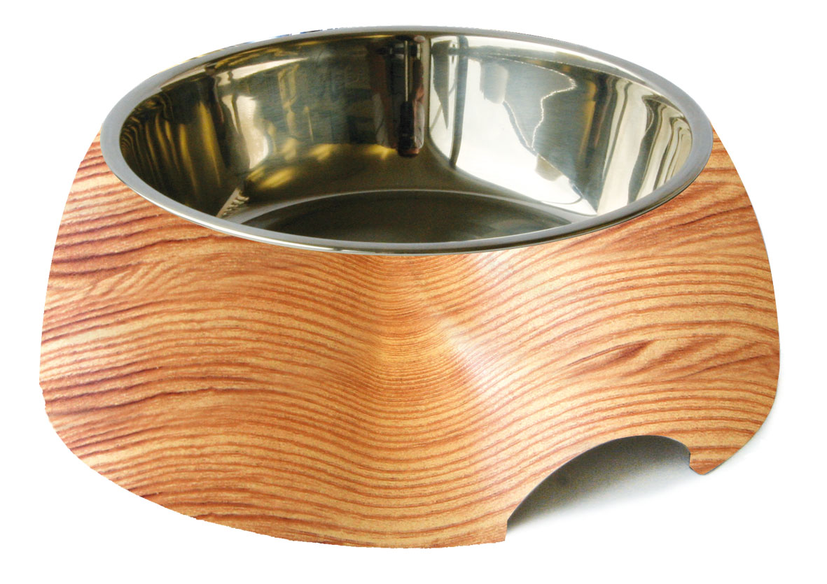 swisspet écuelle en mélamine motif bois, L: 700ml