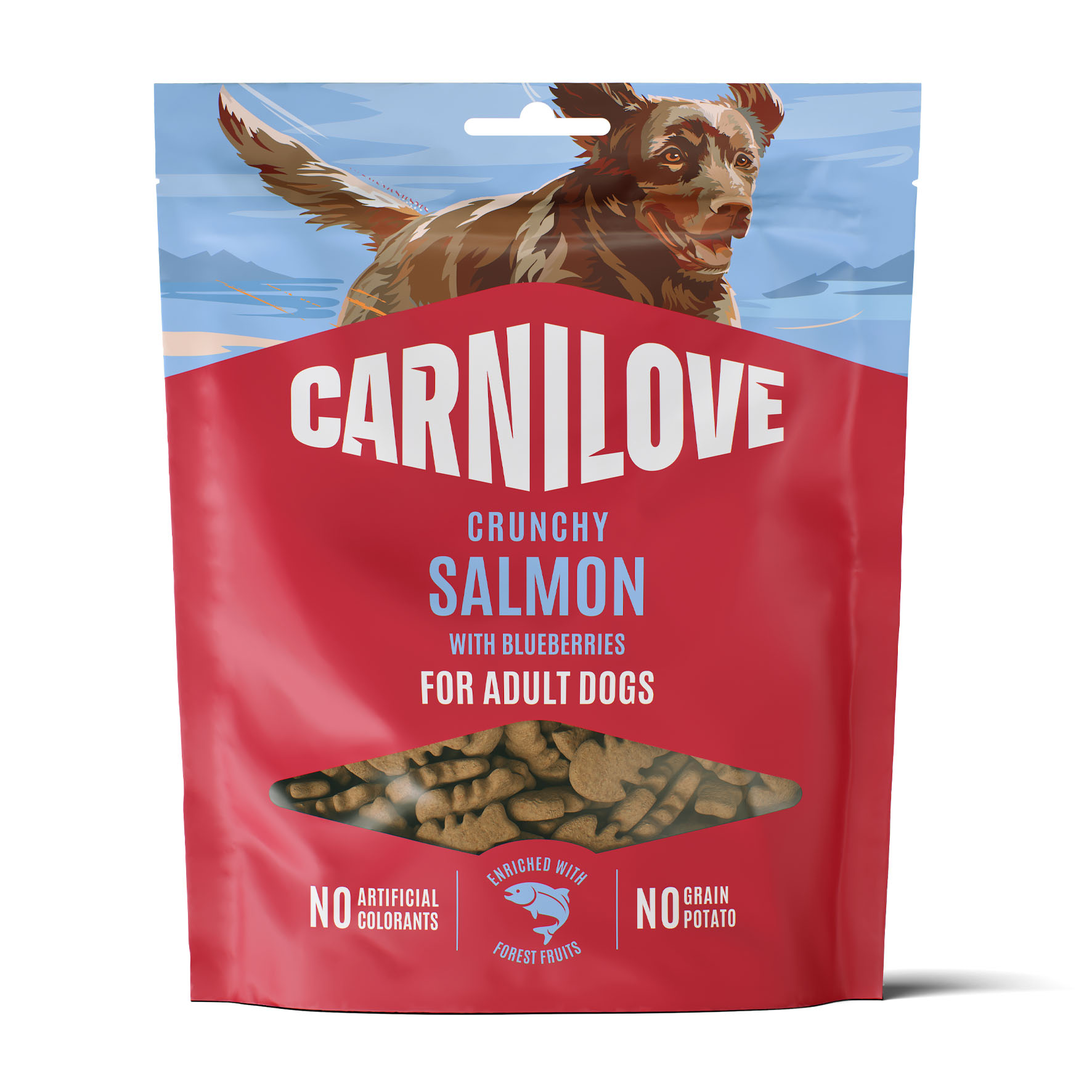 Carnilove Dog Crunchy Snack - Lachs & Heidelbeeren, Hundesnacks, 200g