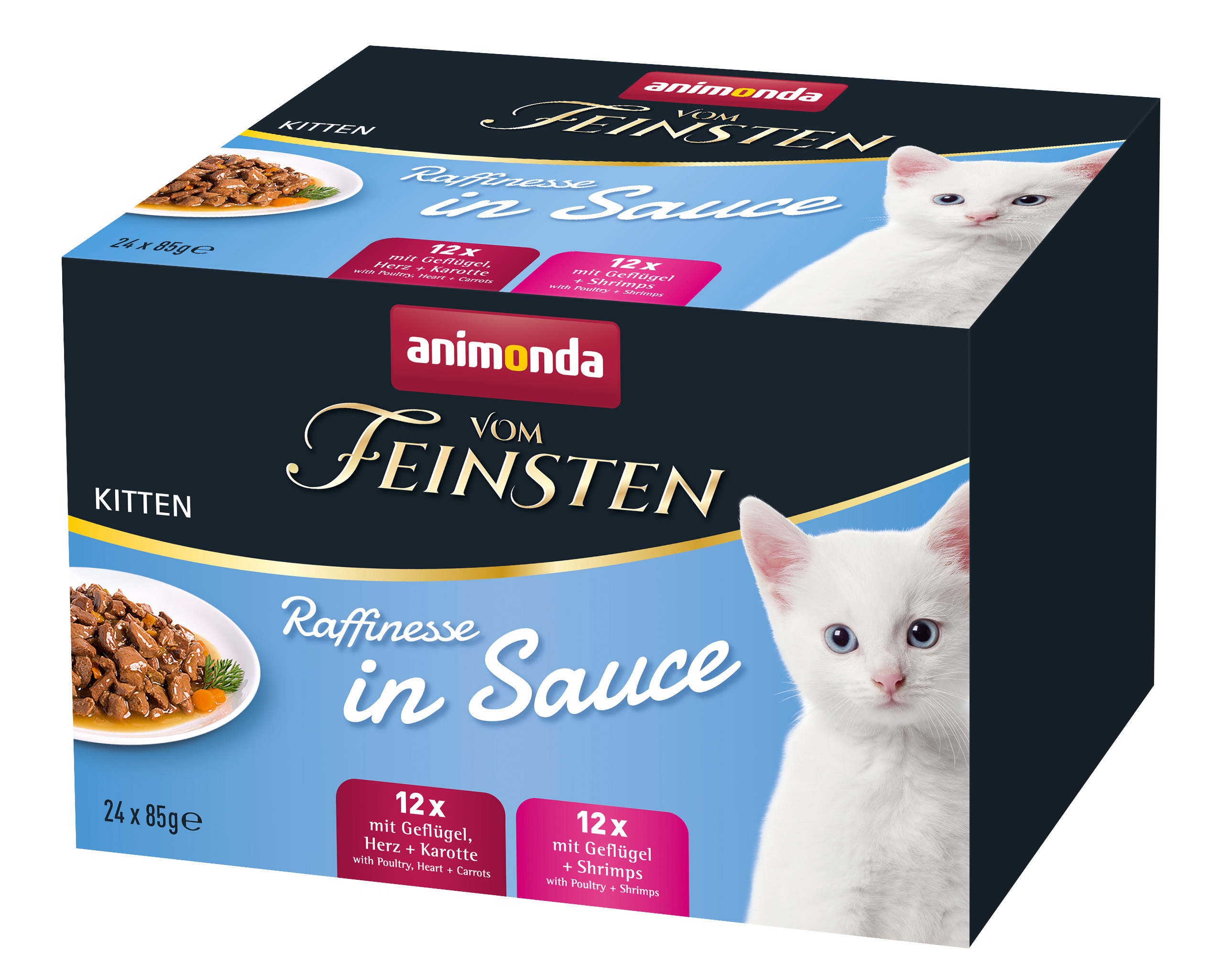 Vom Feinsten Kitten Raffinesse in Sauce Kitten 24 x 85g Mixpack