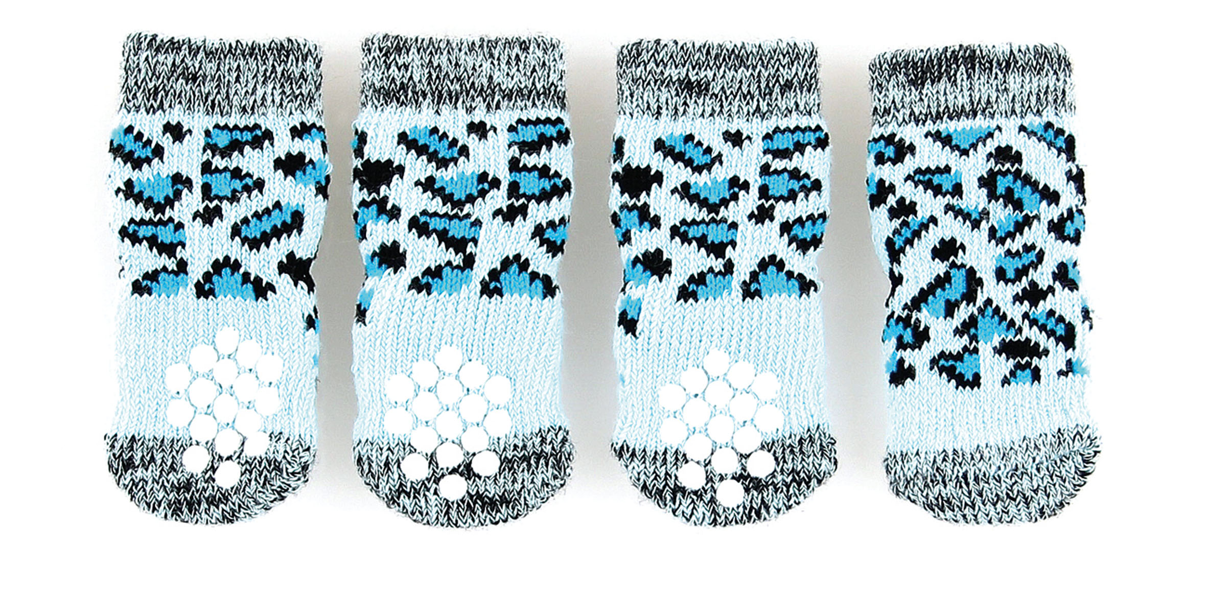 swisspet Hundesocken mit Anti-Slip, Tri hellblau