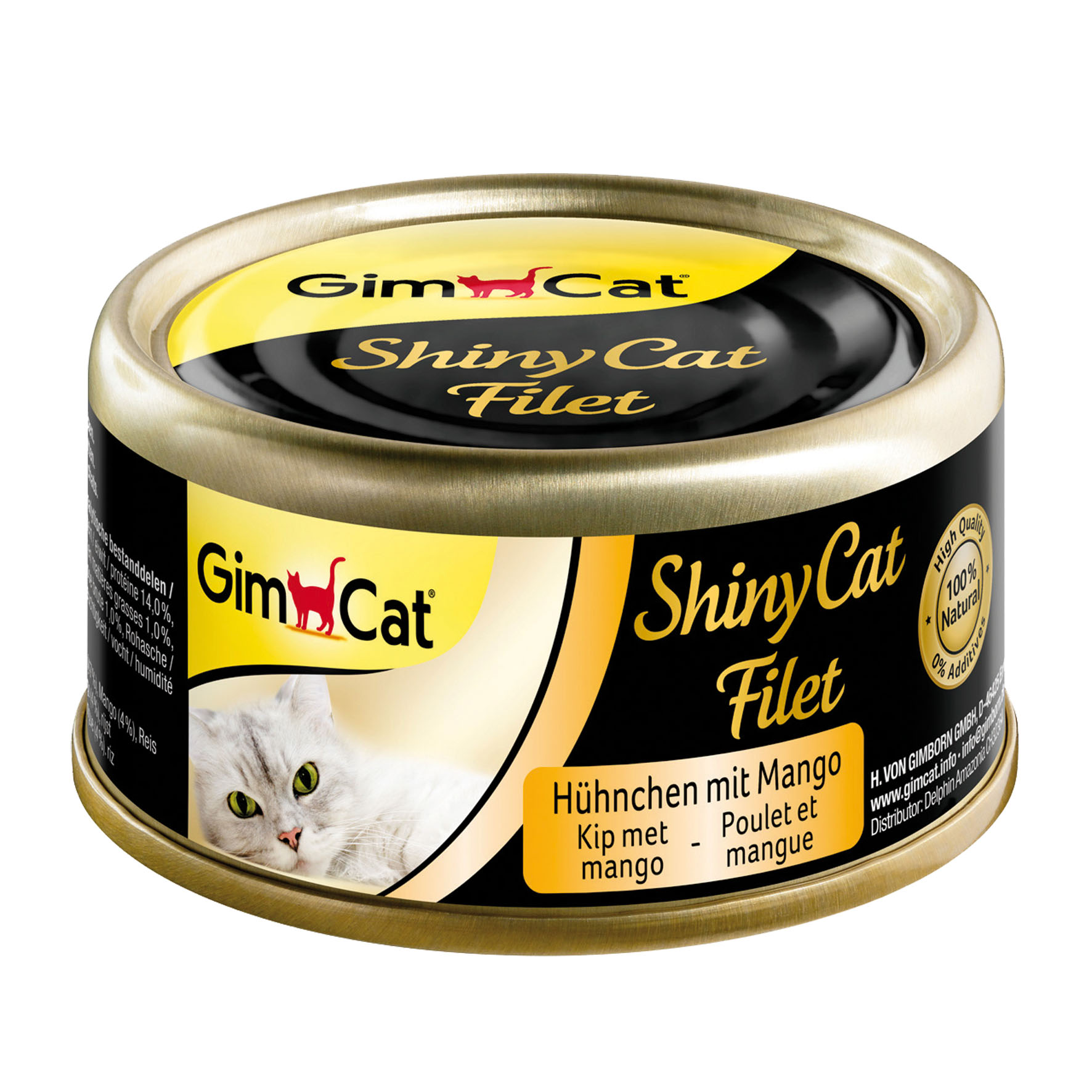  GimCat ShinyCat Filet Huhn & Mango, 70g