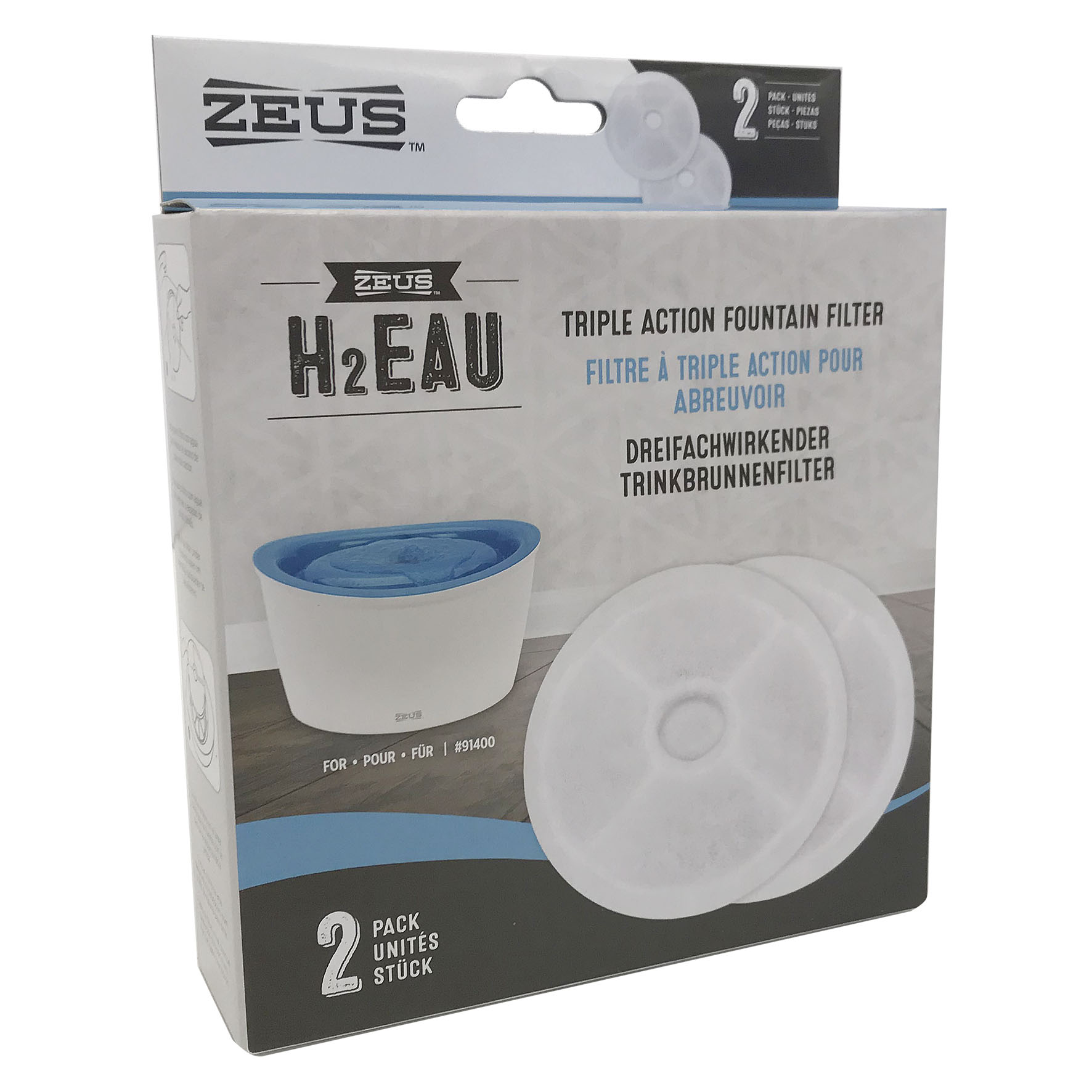 Zeus H2EAU Triple Action Filter 2er Pack
