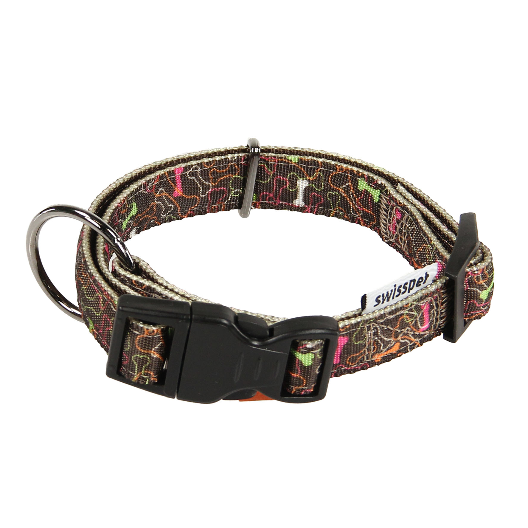 TrendLine Halsband & Führleine Smuffy Bones, braun