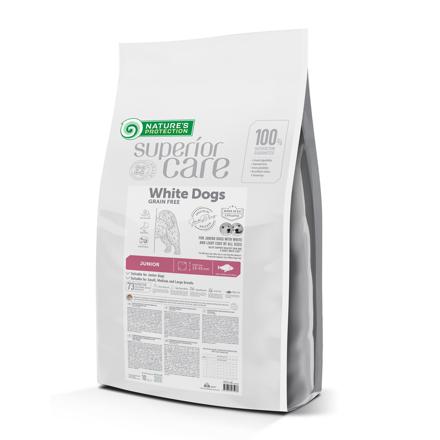 Superior Care White Dogs, Weissfisch, Junior, 10kg