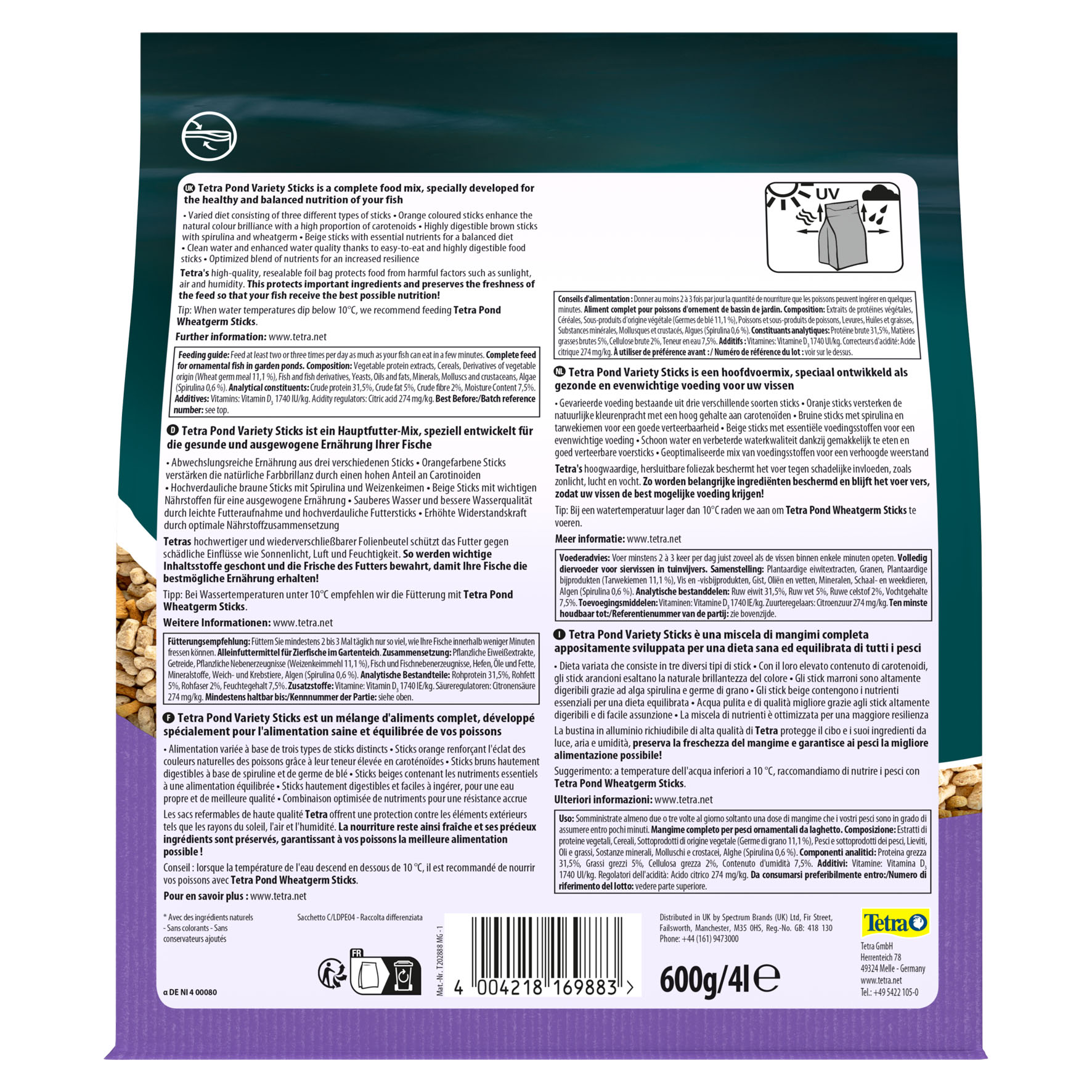 TetraPond Variety Sticks