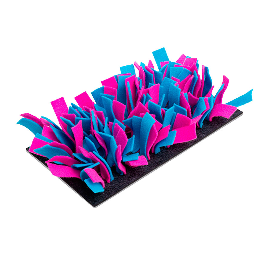 Bunny Schnüffelmatte Filz, türkis-pink