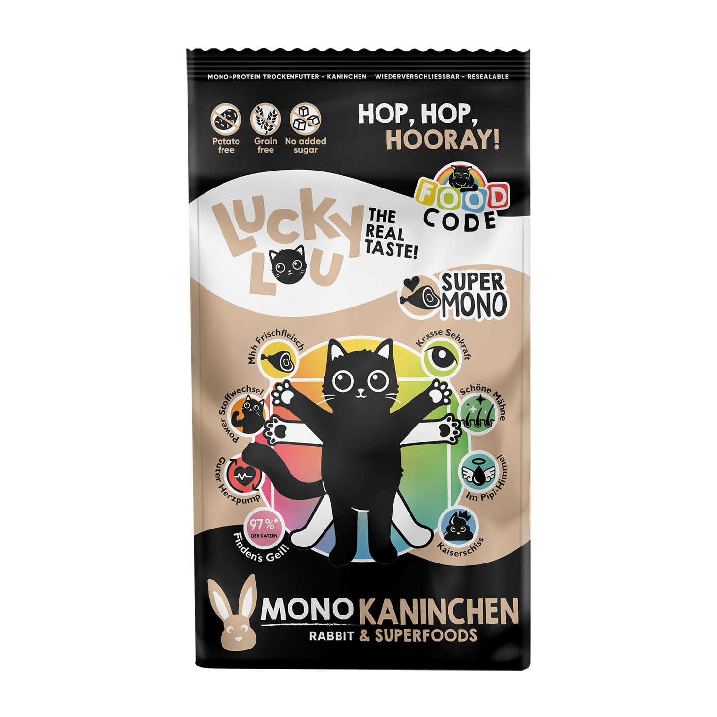 Lucky Lou Food Code Mono Lapin 340g