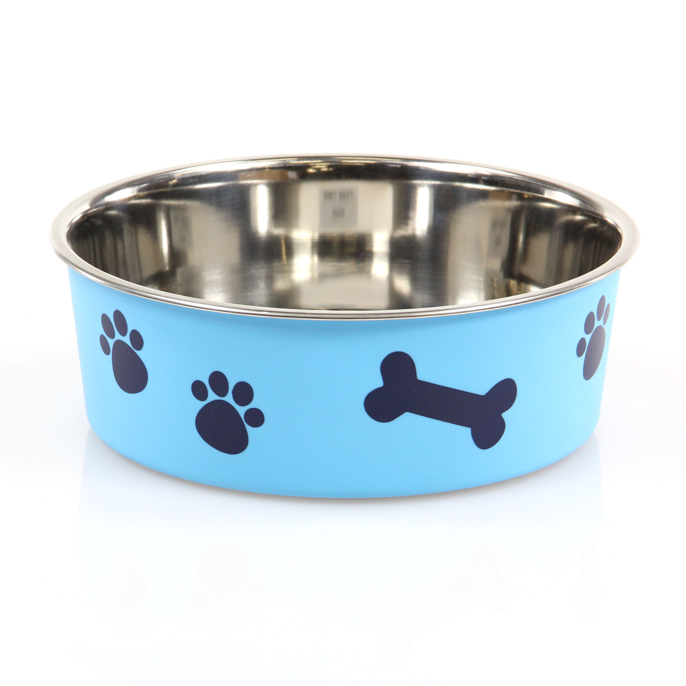 swisspet écuelle en acier spécial Bella Bone L 1l, blau ø17x5.2cm