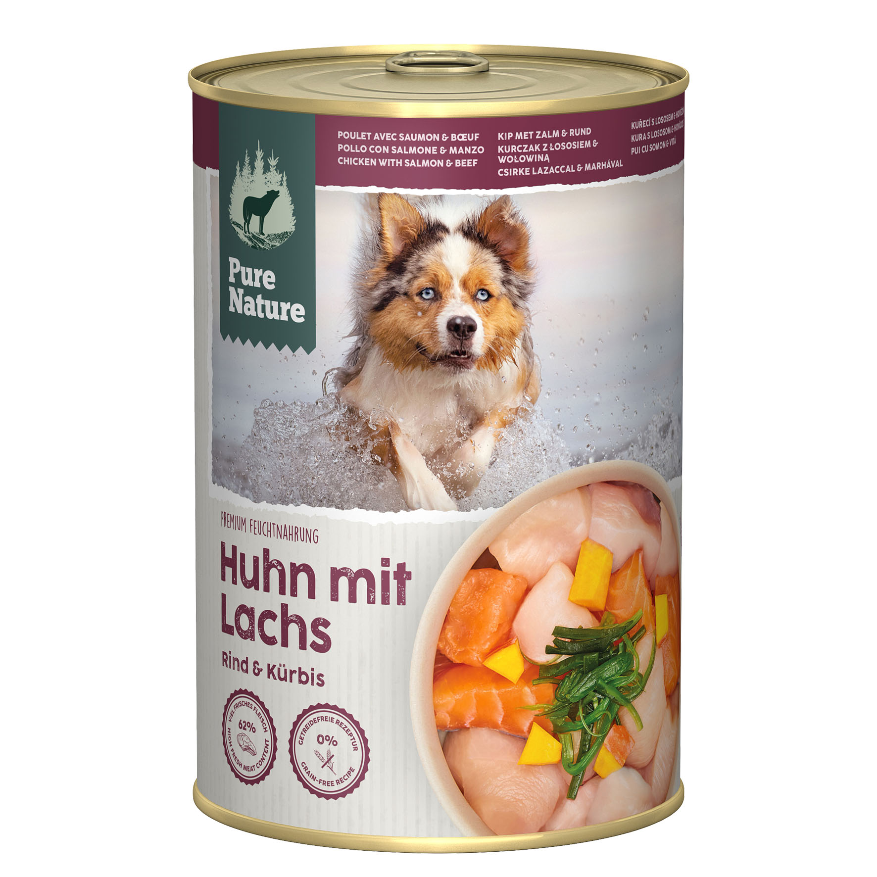 PureNature Huhn und Lachs mit Kürbis, 400g