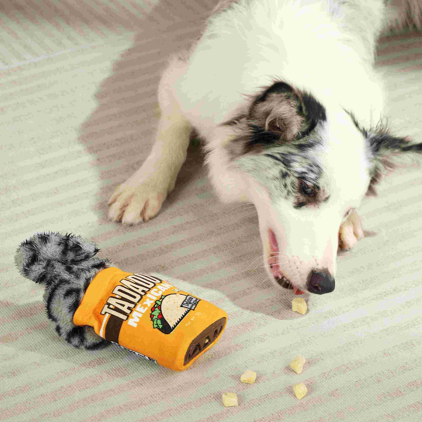 M-Pets Hundespielzeug Artie, Orange & Grau, 9x5x20.5 cm