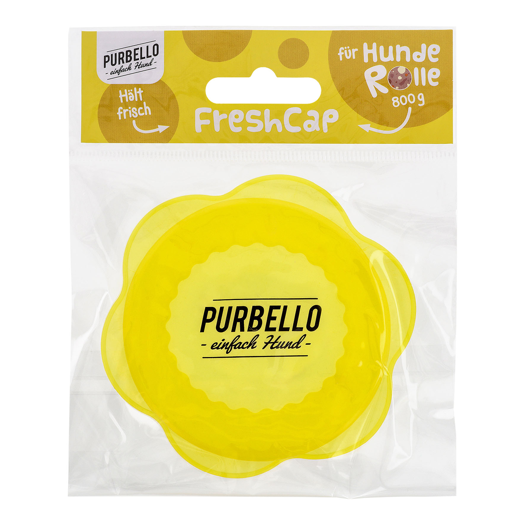 PURBELLO FreshCap für Würste 800g, gelb