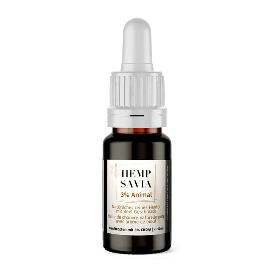 Hempsavia Rind Huile de CBD 3 %, 10 ml