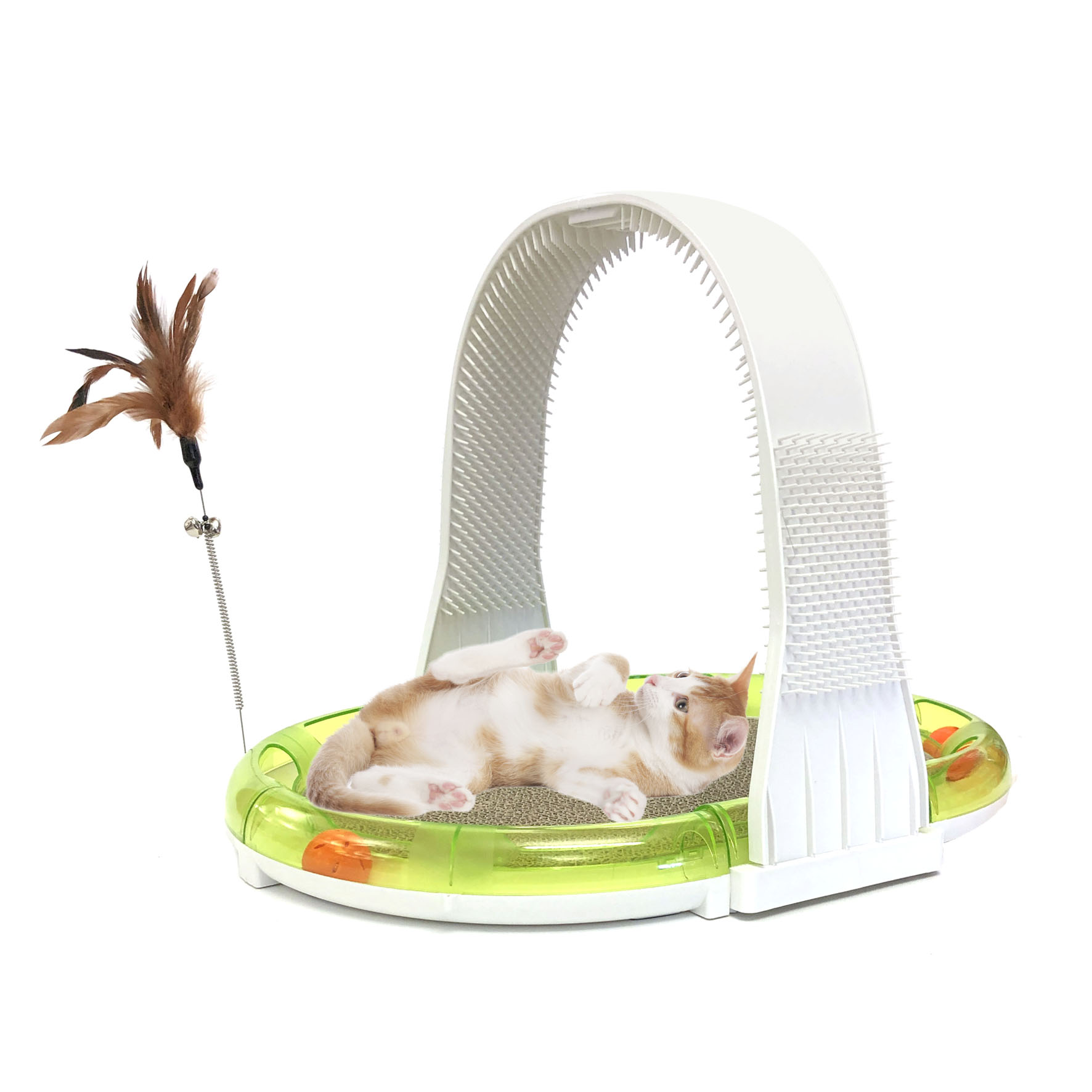 Station de jeux pour chats Valeria 4 en 1, 53x42cm