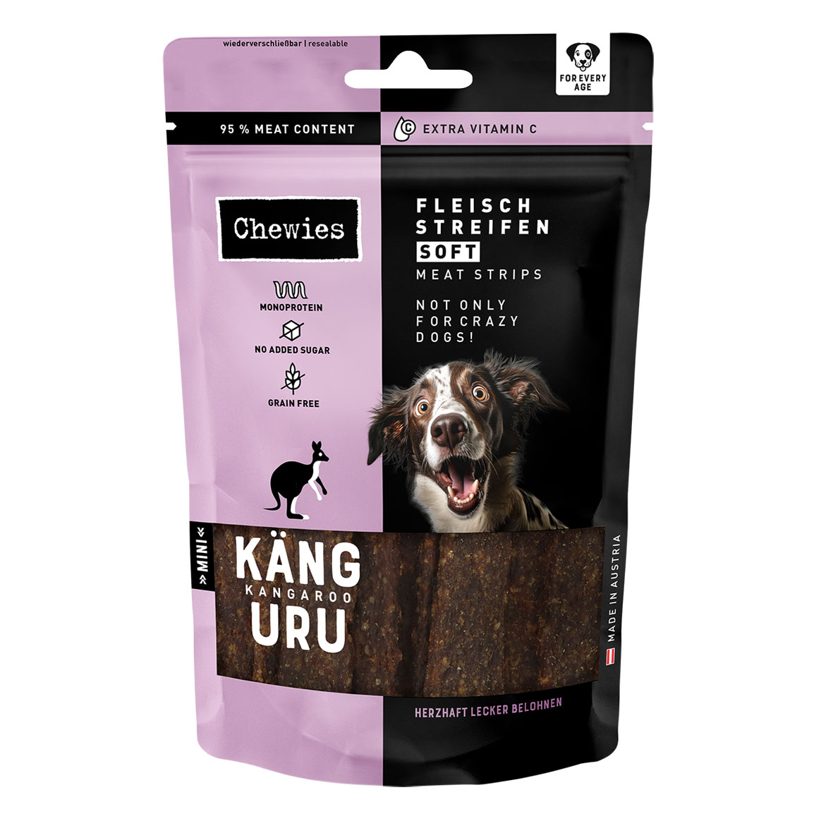 Chewies Fleischstreifen Soft Känguru 70g