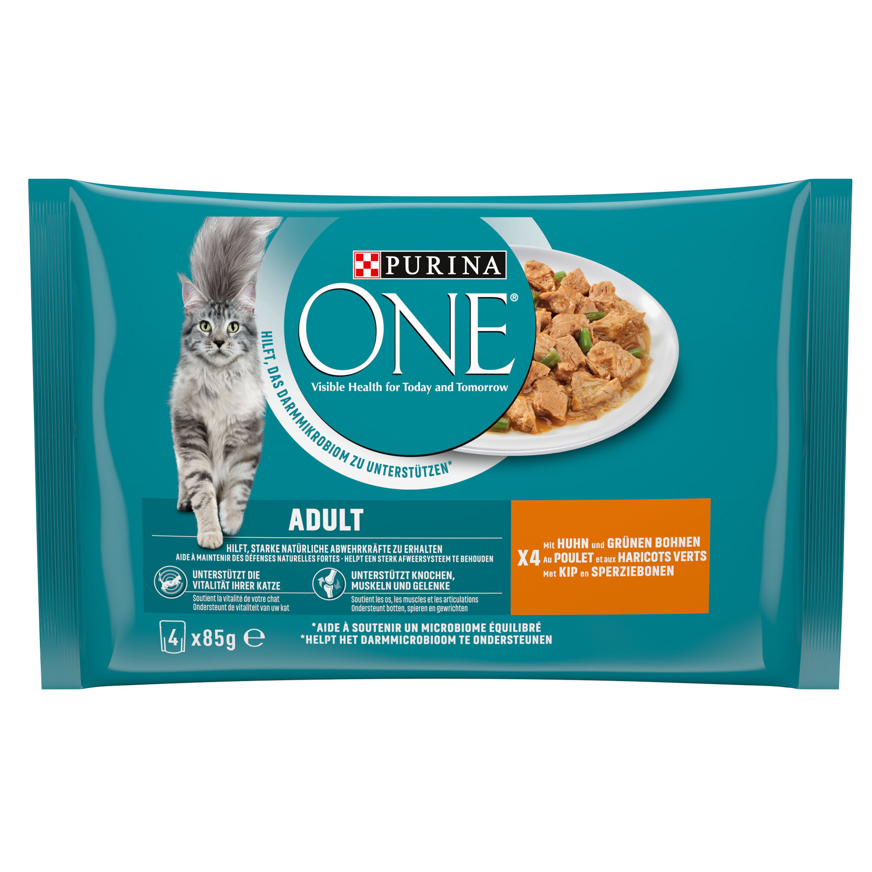 Purina ONE Adult Huhn, 4x85g