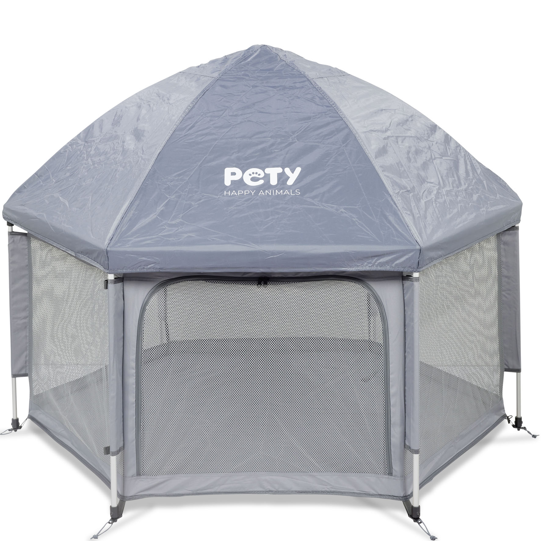 Set PETY parc pour chiens grand, avec tapis de sol et toit