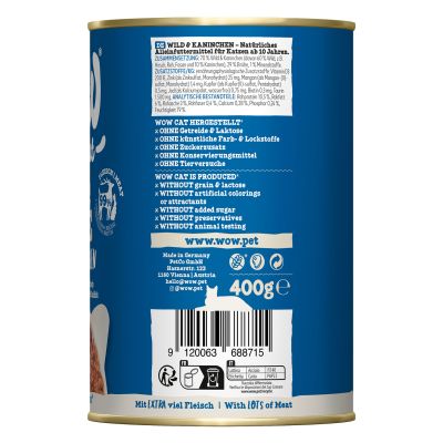 WOW Senior Gibier & Lapin, 400g