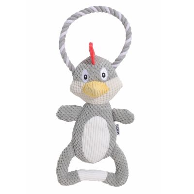 M-Pets Jouet pour chien Poulet, blanc & gris, 35 x 19 x 8 cm