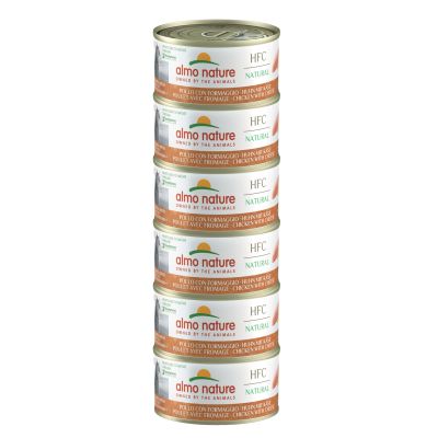 Almo HFC Natural Huhn & Käse Megapack 6x70g