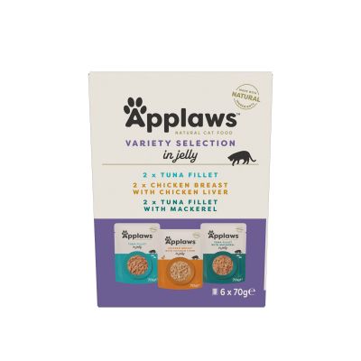 Applaws Multipack Sortenauswahl im Jelly, 6x70g