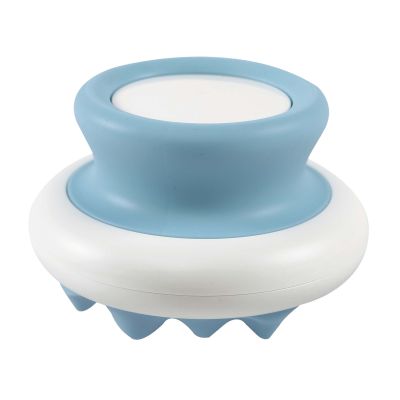 M-Pets Massage Soft Comb - Grobe Zähne, blau & weiss, 8 x 5,4 (H) cm