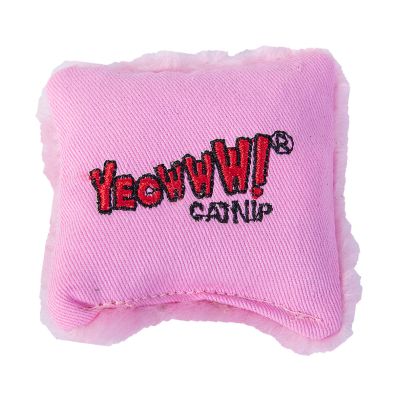 Yeowww Kissen mit biologische katzenminze, rosa, 1Stk, 6cm