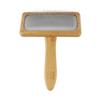 M-Pets Bambus-Zupfbürste M, beige, 9.5 x 15.5 cm