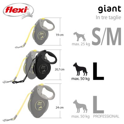 Flexi Giant L, schwarz, 8cm