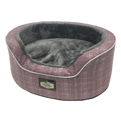 swisspet Hunde- & Katzenbett Joy, lila-oval M=65x45x25cm