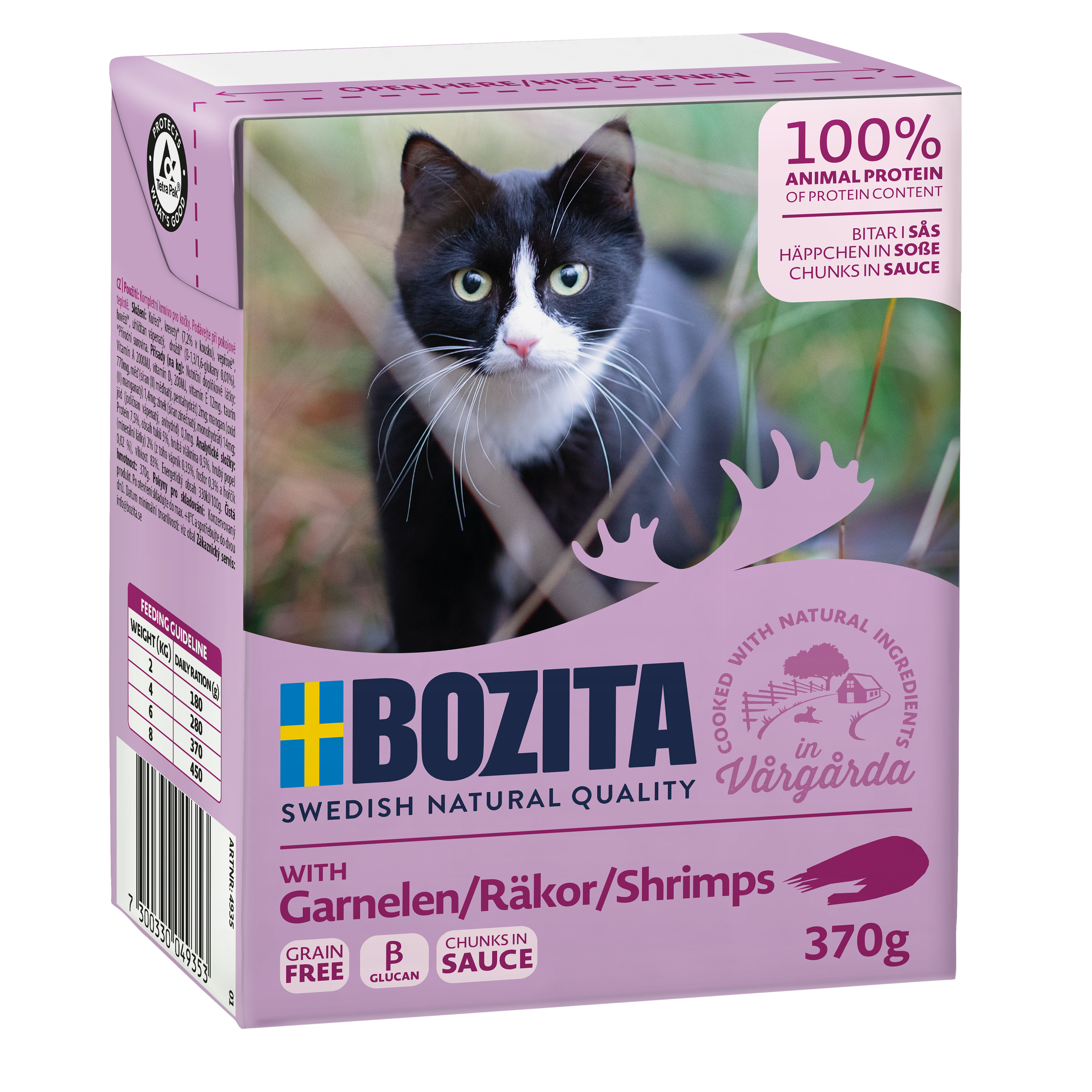 Bozita Bouchées en sauce avec crevette, 370g