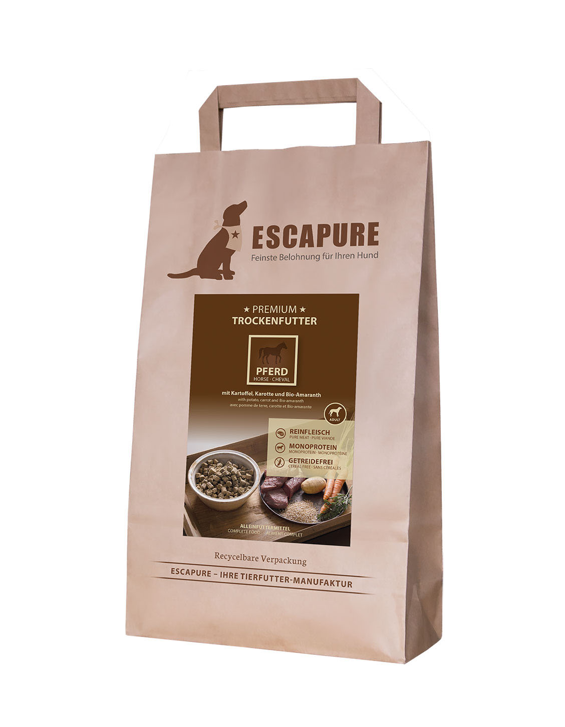 Escapure Pferd Premium Trockenfutter 1.5kg