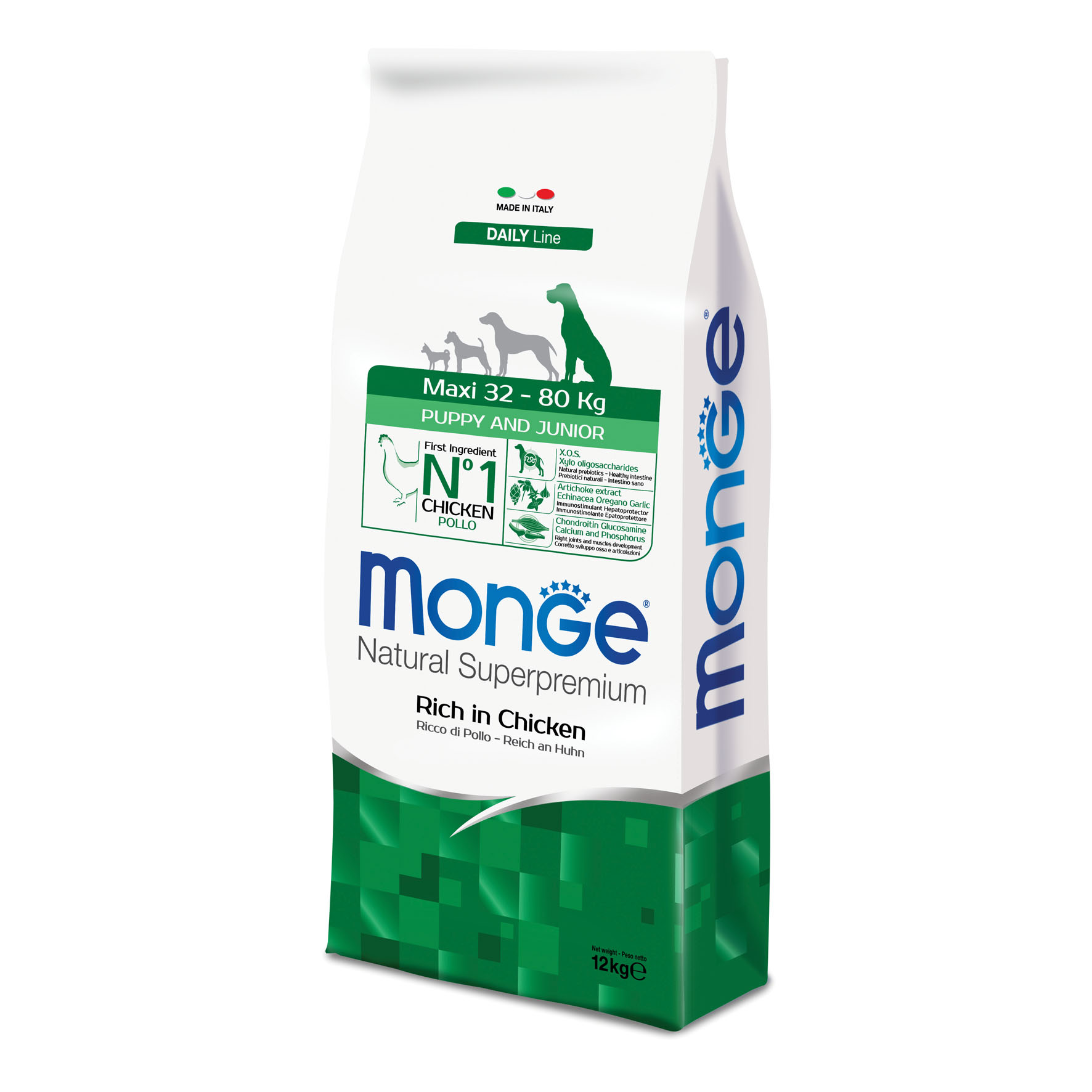 Monge Daily Line – Puppy & Junior Maxi Huhn