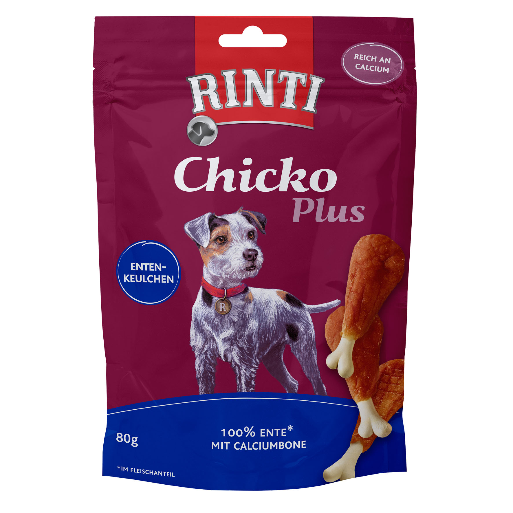 Rinti Chicko Plus Entenkeulchen, 80g