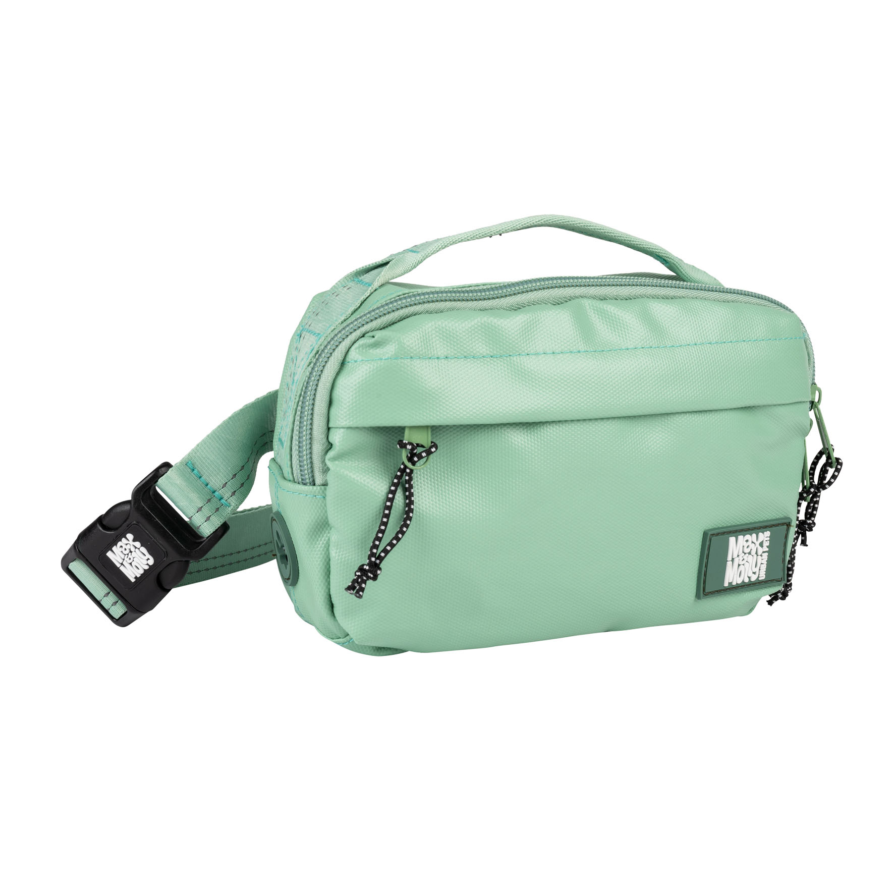 Max&Moll Hundetasche Matrix 2.0 jadegrün, L:18cm H:12cm B:6cm, Gurtt:125cm
