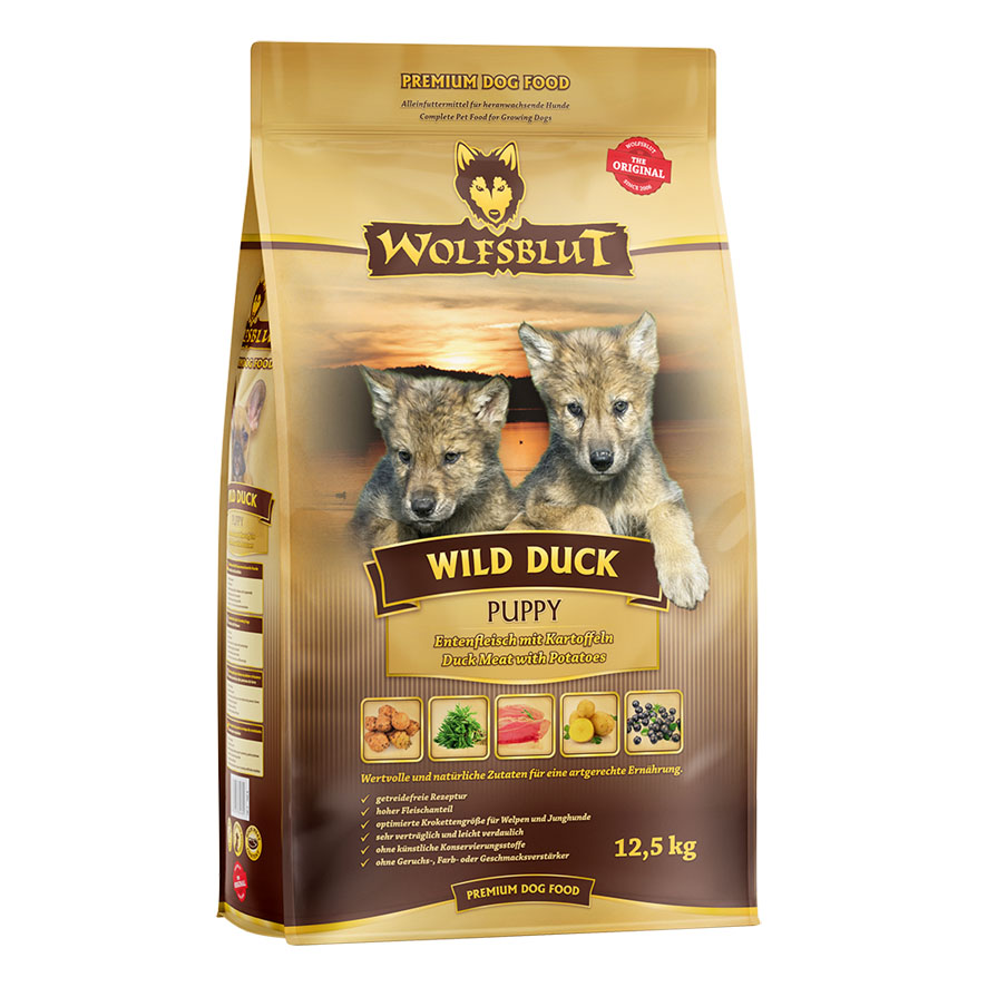 Wolfsblut Cucciolo Anatra Selvatica 12.5Kg