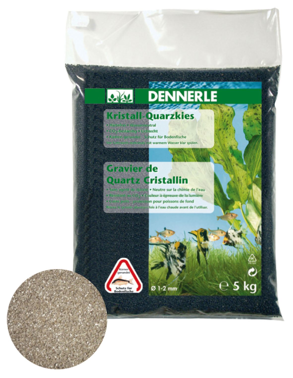 Dennerle Kristall Quarzkies, naturweiss, 10kg